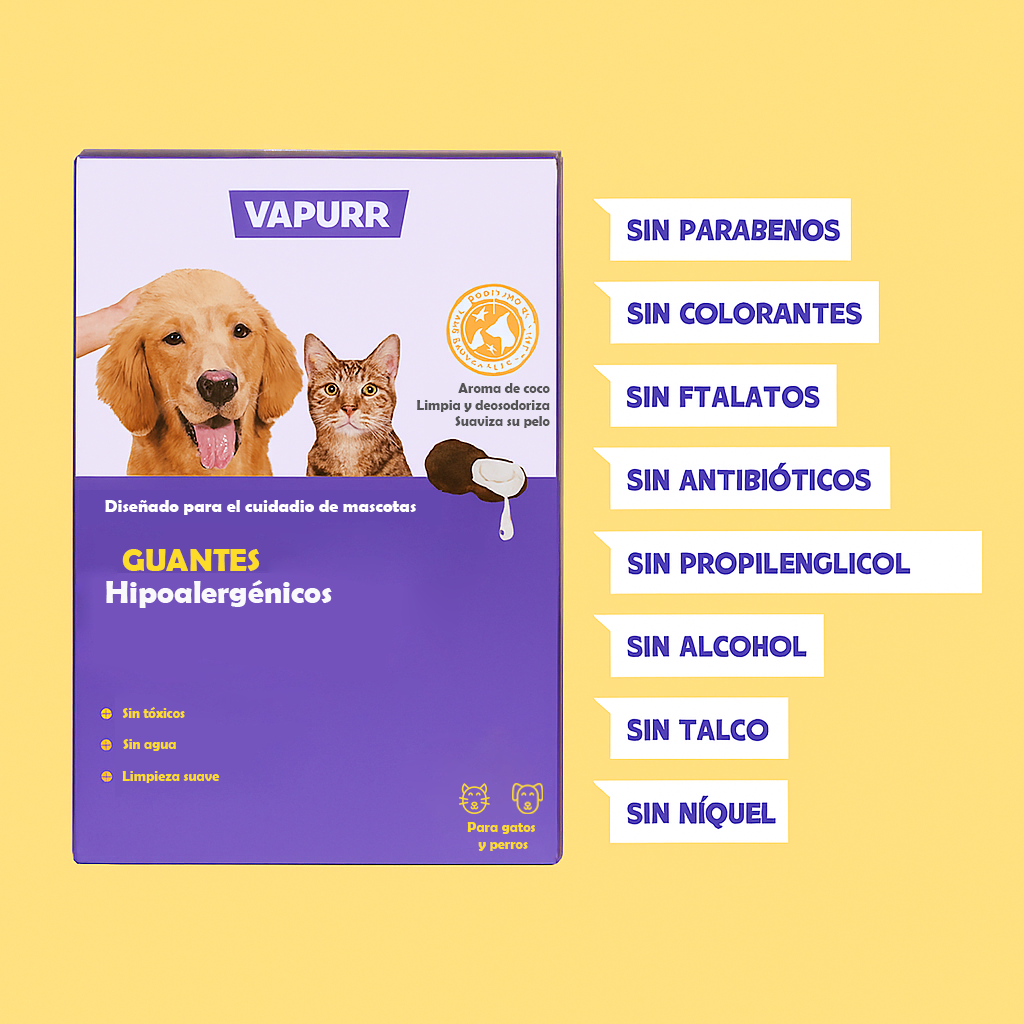 Guantes hipoalergénicos HICC Pet® para mascotas