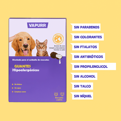 Guantes hipoalergénicos HICC Pet® para mascotas